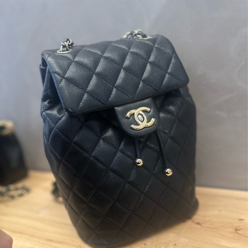 Chanel 薩爾茲堡/ 薩爾茨 後背包 荔枝牛皮 M號-6