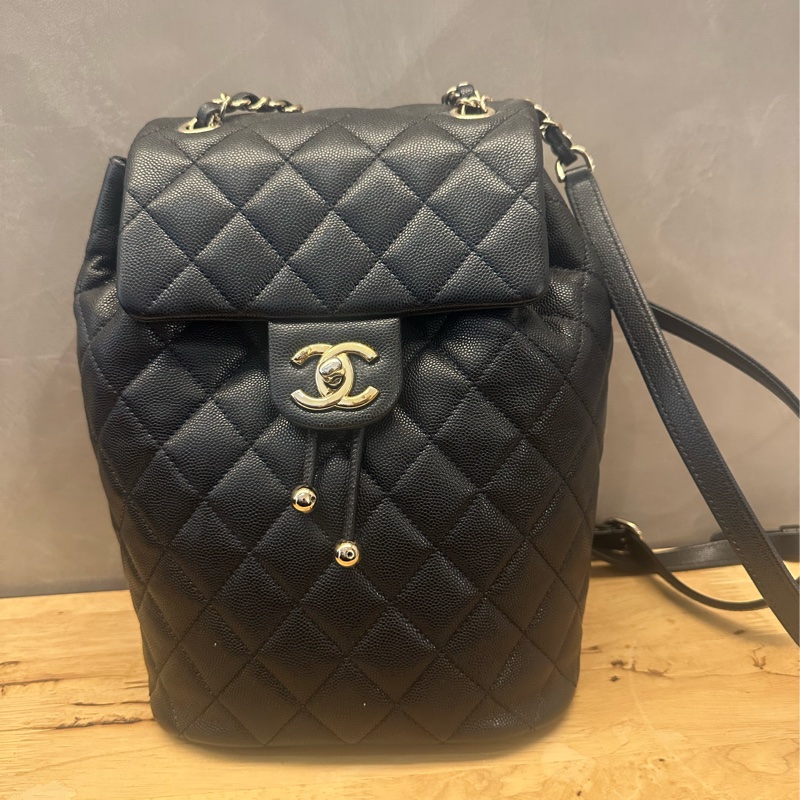 Chanel 薩爾茲堡/ 薩爾茨 後背包 荔枝牛皮 M號-12