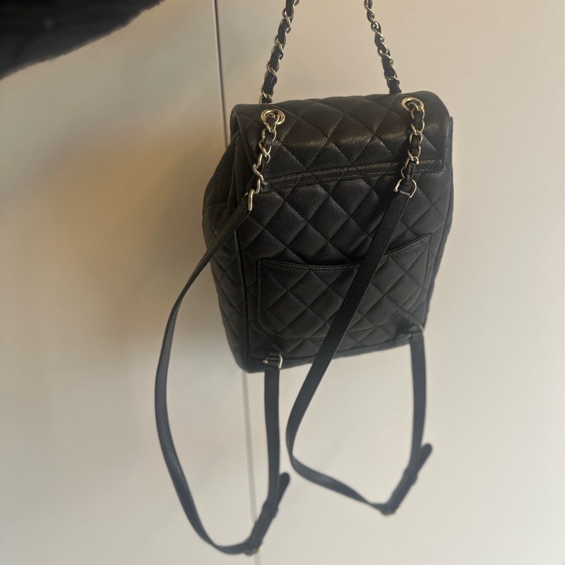 Chanel 薩爾茲堡/ 薩爾茨 後背包 荔枝牛皮 M號-14