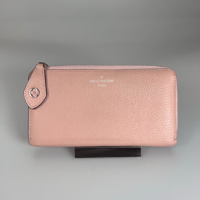 LV M63103 粉色Veau Cachemireㄇ拉長夾-0