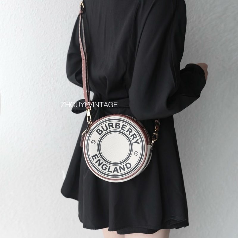 【極新🎁 好溫柔】 Burberry 巴寶莉 圓餅包 斜背包（專櫃63,000)-3