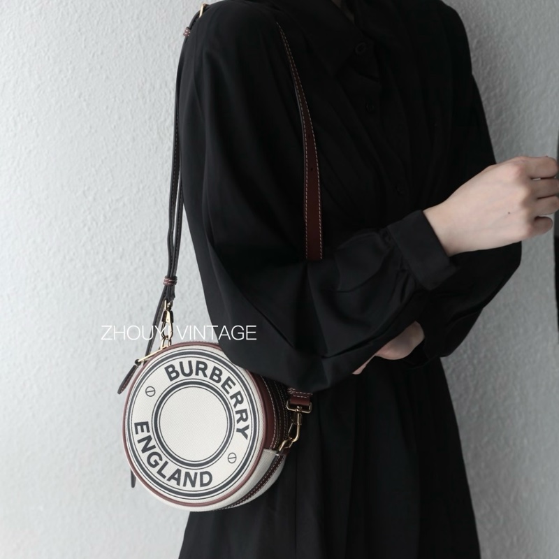 【極新🎁 好溫柔】 Burberry 巴寶莉 圓餅包 斜背包（專櫃63,000)-20