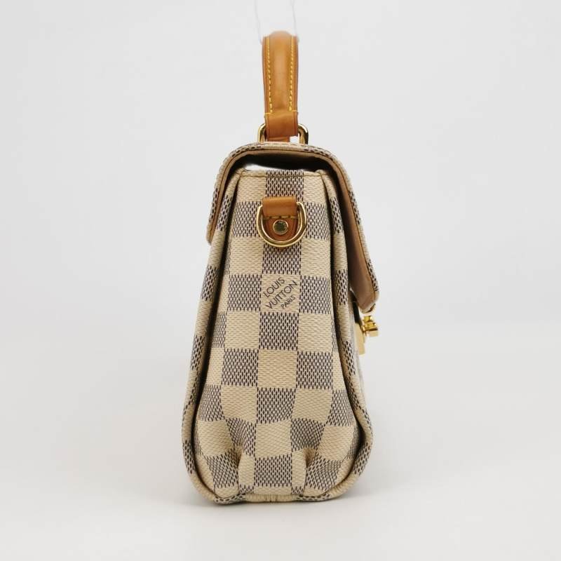 Louis Vuitton(LV)Croisette植鞣革棋盤格S-lock鎖扣斜挎包單肩包-3