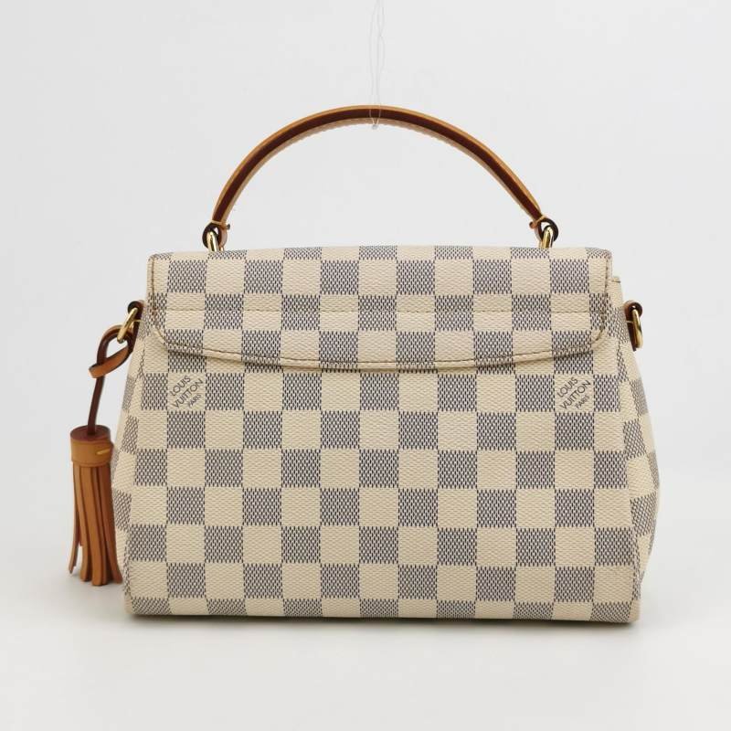 Louis Vuitton(LV)Croisette植鞣革棋盤格S-lock鎖扣斜挎包單肩包-4