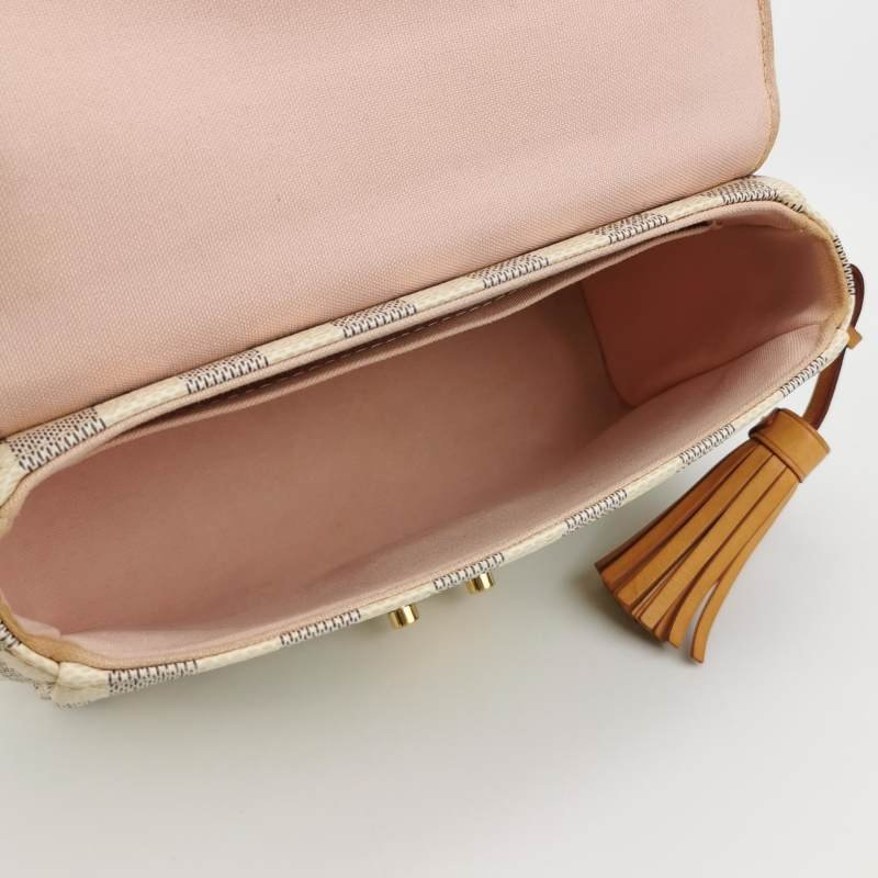 Louis Vuitton(LV)Croisette植鞣革棋盤格S-lock鎖扣斜挎包單肩包-6