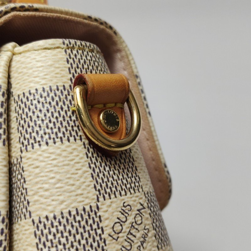 Louis Vuitton(LV)Croisette植鞣革棋盤格S-lock鎖扣斜挎包單肩包-12