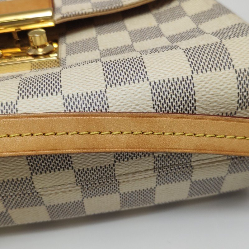 Louis Vuitton(LV)Croisette植鞣革棋盤格S-lock鎖扣斜挎包單肩包-16