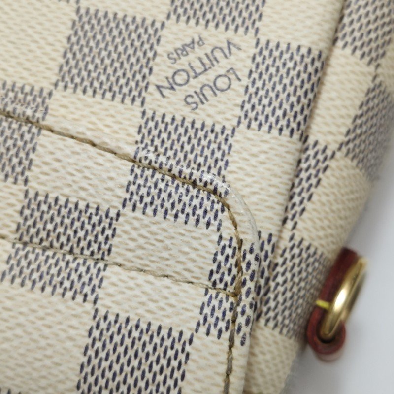 Louis Vuitton(LV)Croisette植鞣革棋盤格S-lock鎖扣斜挎包單肩包-21