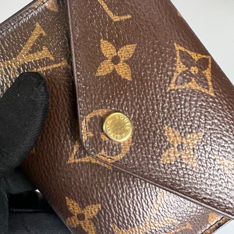 LV M62472/晶片款 老花Victorine短夾-9