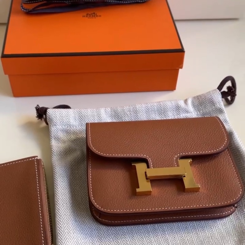 Hermes 三大金剛色 金棕金 康康 Constance slim-4