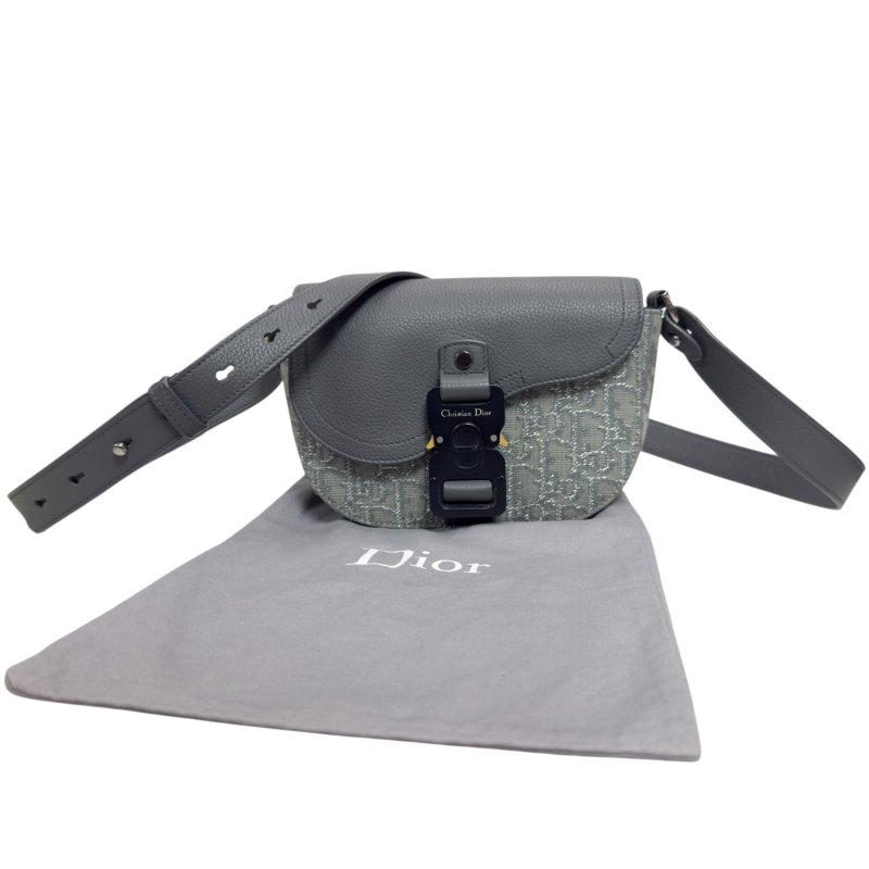 DIOR Mini Saddle 閃爍 斜揹袋-0
