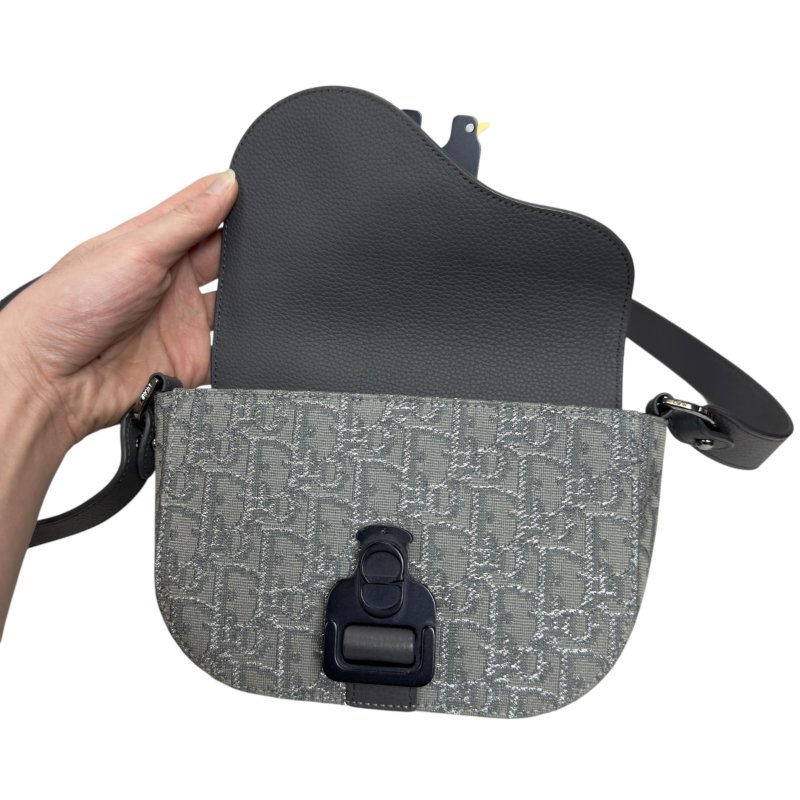 DIOR Mini Saddle 閃爍 斜揹袋-16