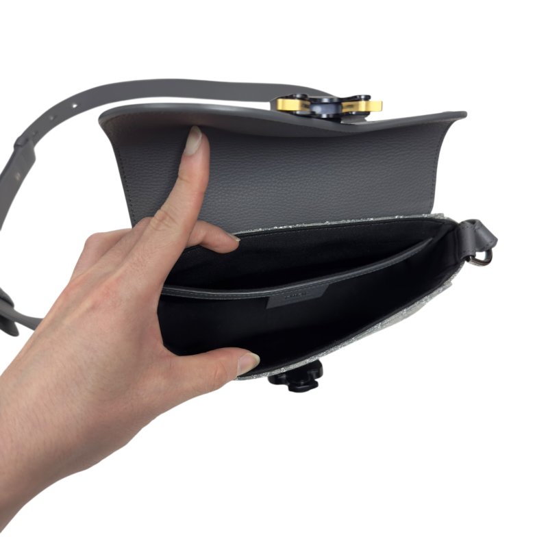 DIOR Mini Saddle 閃爍 斜揹袋-17
