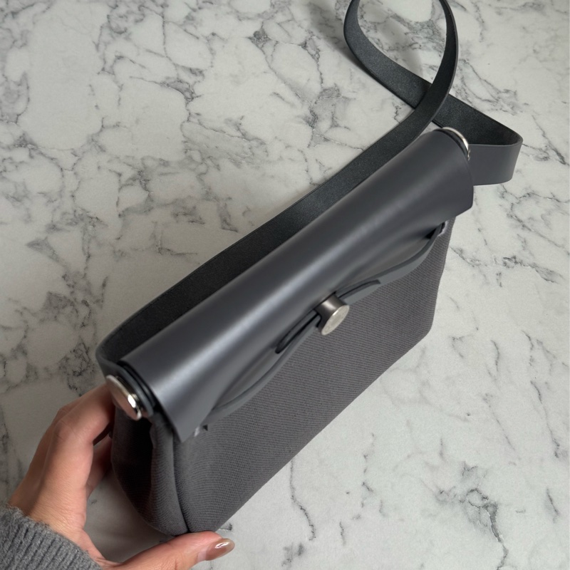Hermes石板灰mini herbag 上身超美😻-1