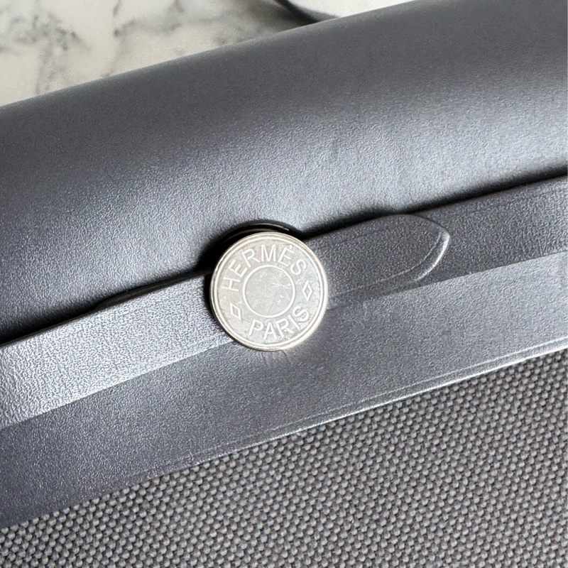 Hermes石板灰mini herbag 上身超美😻-7