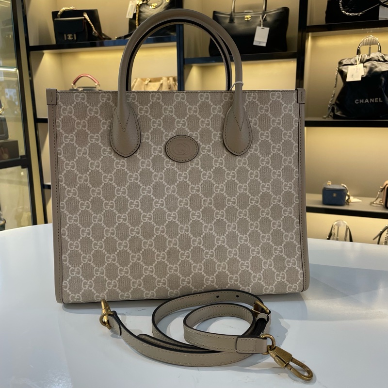 GUCCI 古驰 GG Retro系列 老花Logo互扣双G-0