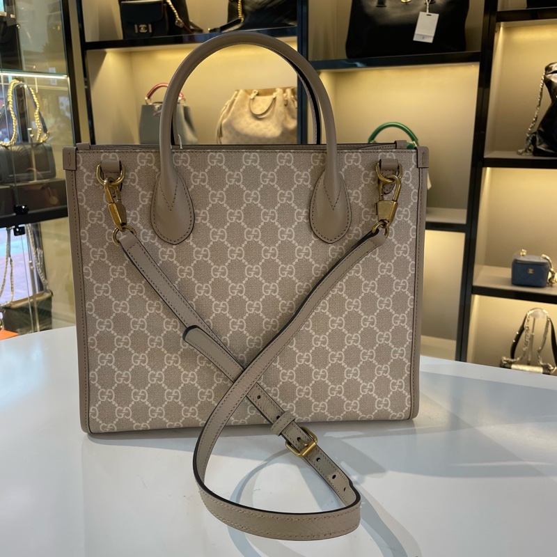 GUCCI 古驰 GG Retro系列 老花Logo互扣双G-1