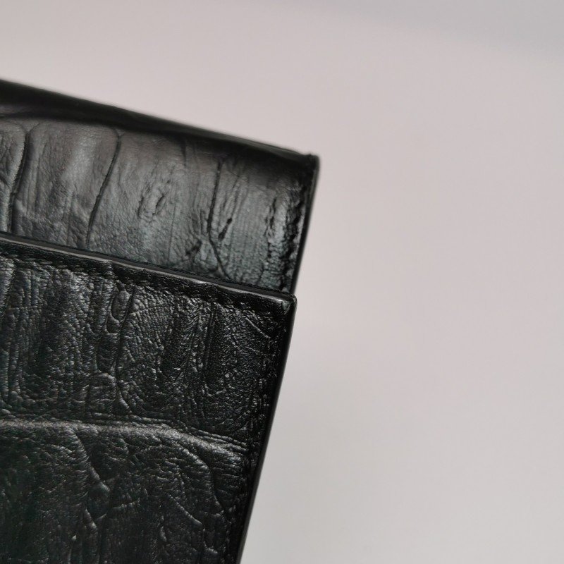 Saint Laurent Kate凱特包中號牛皮純色鱷魚紋YSL標誌流蘇單肩包-16