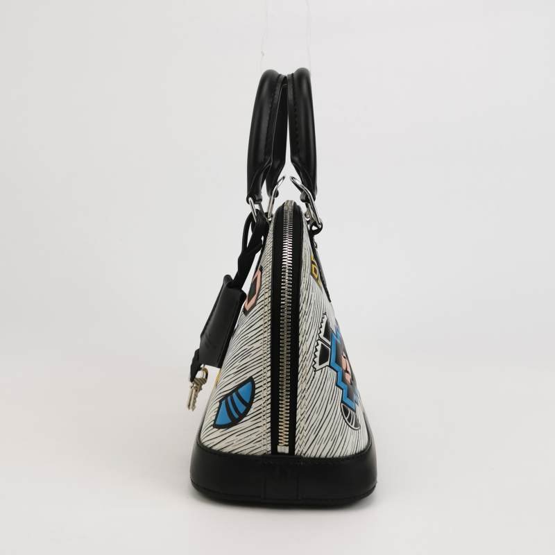 Louis Vuitton(LV)AlmaBB牛皮幾何圖案貝殼包斜挎包單肩包-2