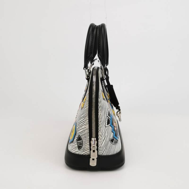 Louis Vuitton(LV)AlmaBB牛皮幾何圖案貝殼包斜挎包單肩包-3