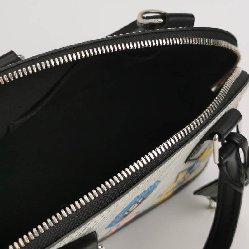 Louis Vuitton(LV)AlmaBB牛皮幾何圖案貝殼包斜挎包單肩包-6