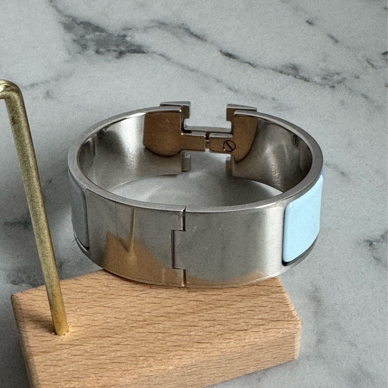 Hermes三種藍大H寬版手環 超顯白❤️❤️-2