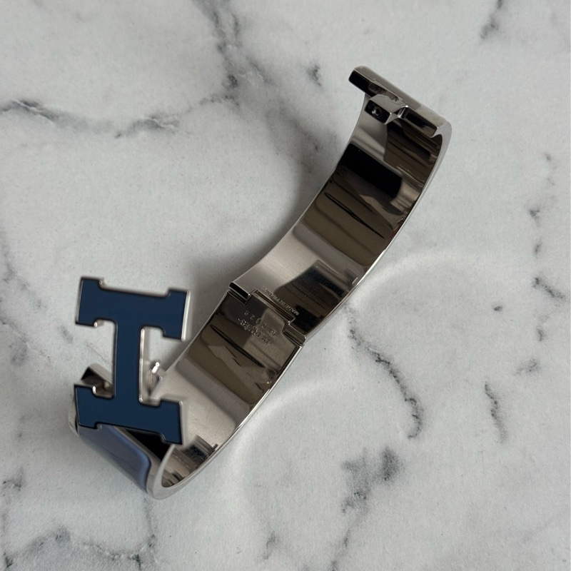 Hermes三種藍大H寬版手環 超顯白❤️❤️-8