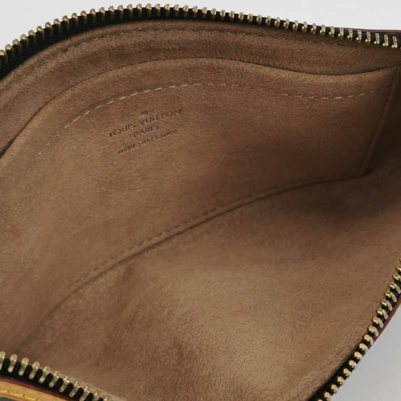 Louis Vuitton(LV)Milla植鞣革黑三彩銘牌徽標麻將包手提包-6