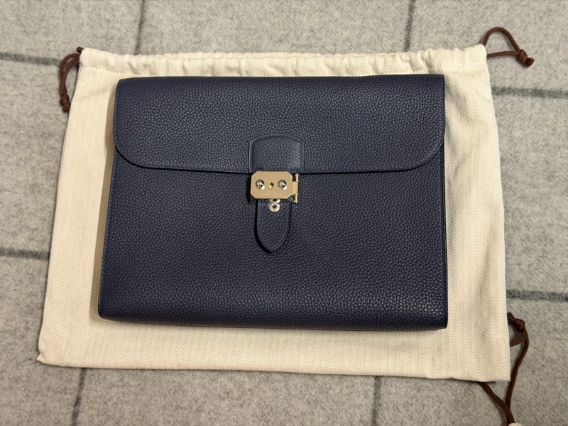 愛馬仕 Sac a Depeches 29 銀釦 九五成新-5