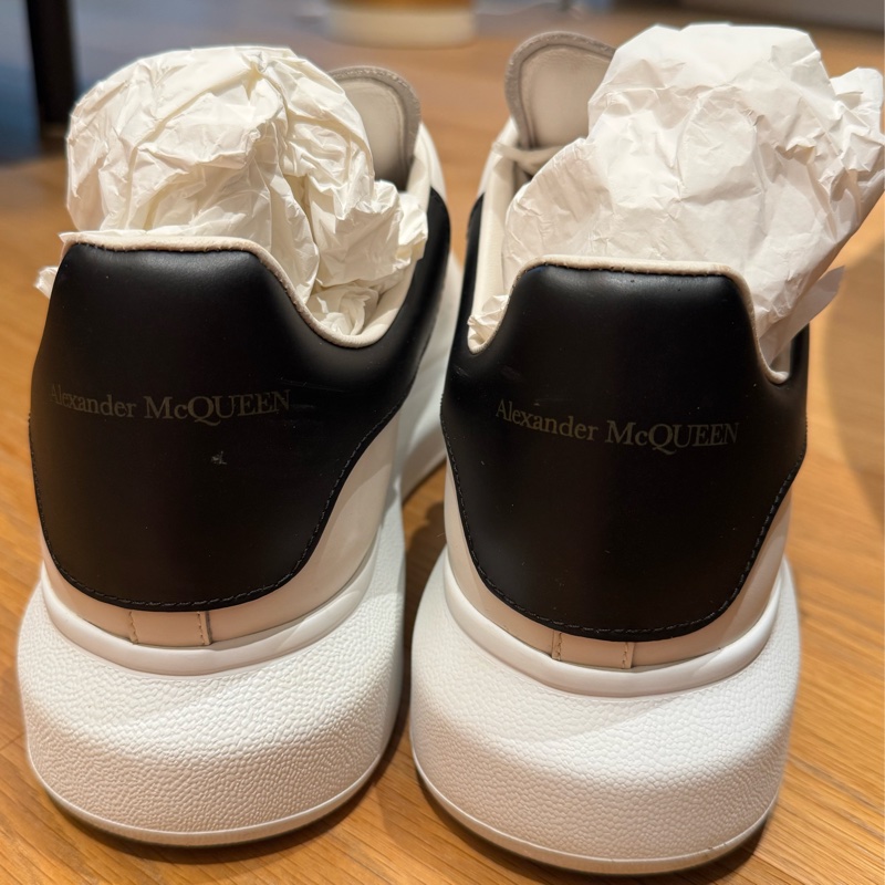 Alexander Mcqueen 經典厚底小白鞋43.5-4