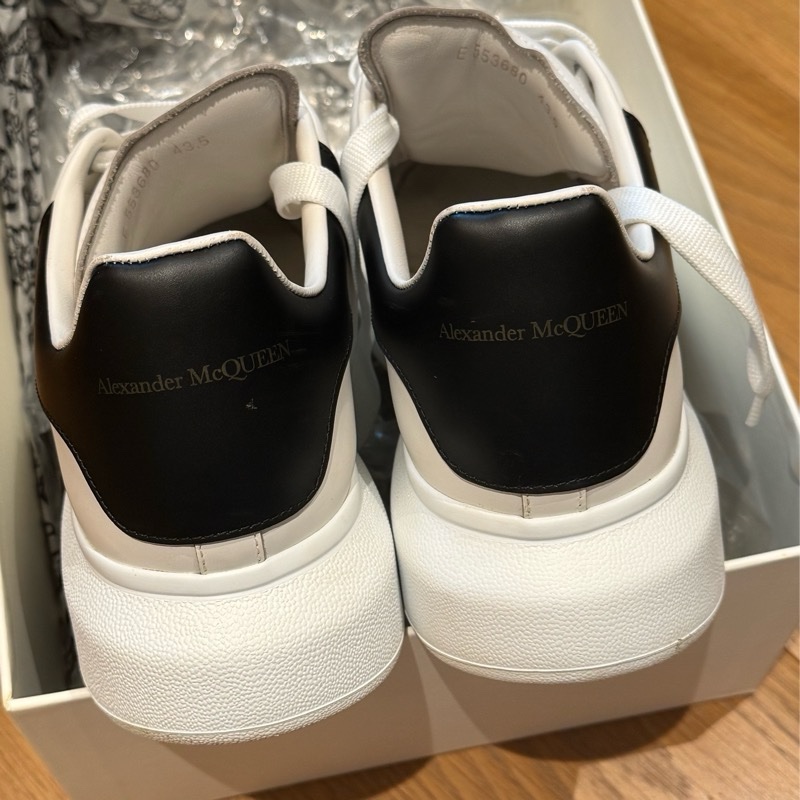 Alexander Mcqueen 經典厚底小白鞋43.5-5