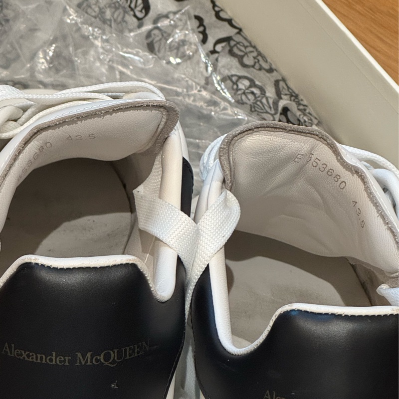 Alexander Mcqueen 經典厚底小白鞋43.5-7