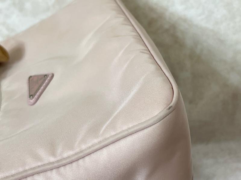 Prada hobo腋下包 櫻花粉-24