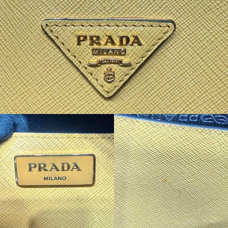 PRADA Saffiano Lux撞色手提包-6