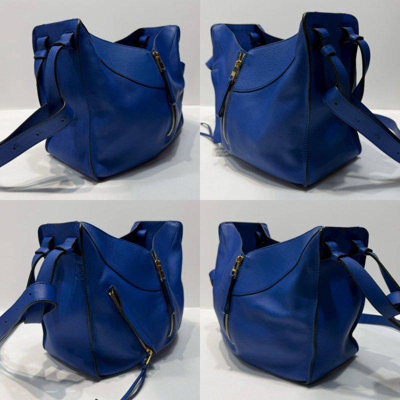 LOEWE 皇家藍中款吊床包-2