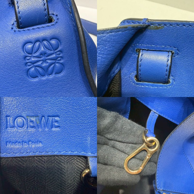 LOEWE 皇家藍中款吊床包-4