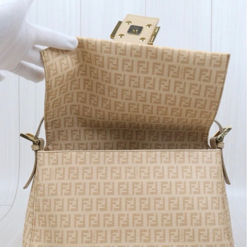 「JL精品代購」9新 FENDI 粉金 大法棍-9