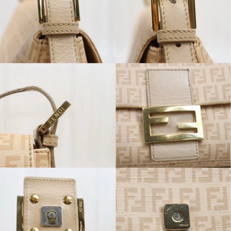 「JL精品代購」9新 FENDI 粉金 大法棍-11