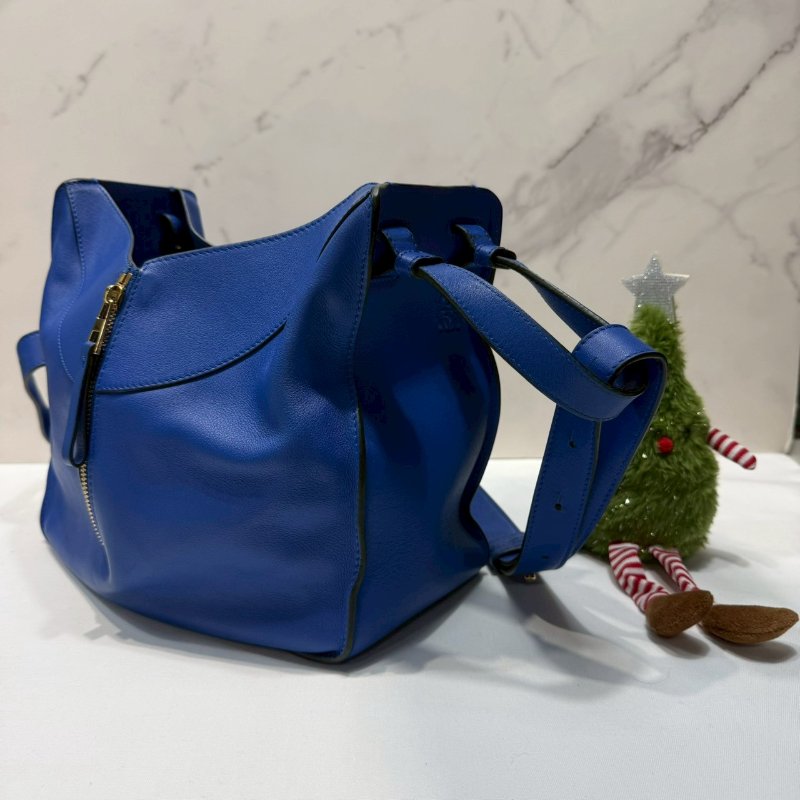 LOEWE 皇家藍中款吊床包-2