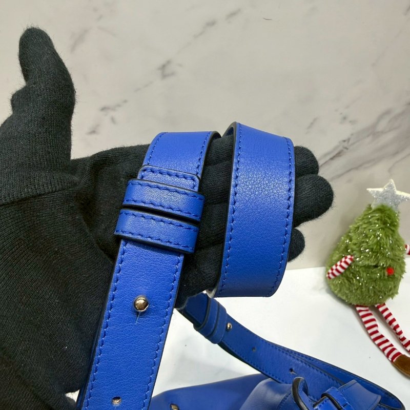 LOEWE 皇家藍中款吊床包-6