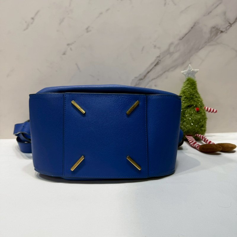 LOEWE 皇家藍中款吊床包-7