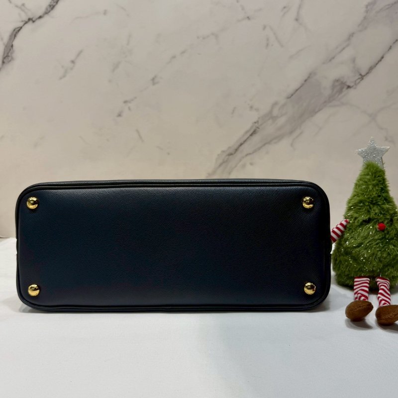 PRADA Saffiano Lux撞色手提包-5