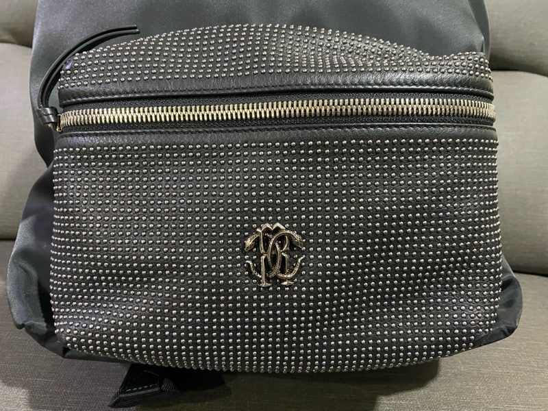 ROBERTO CAVALLI黑色後背包-2