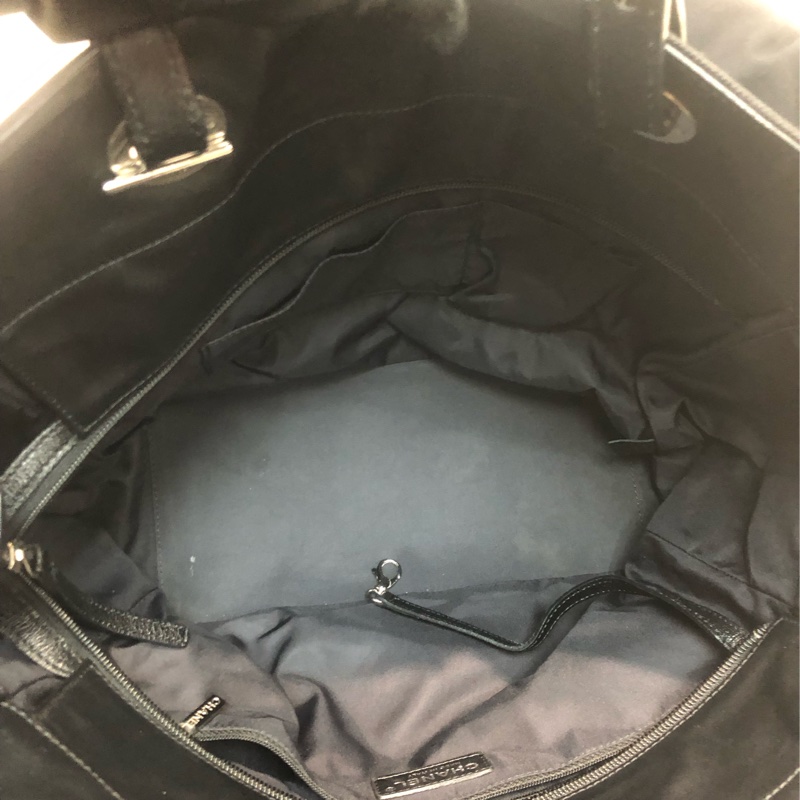 Chanel 黑色菱格上肩 Tote Bag XC242-21