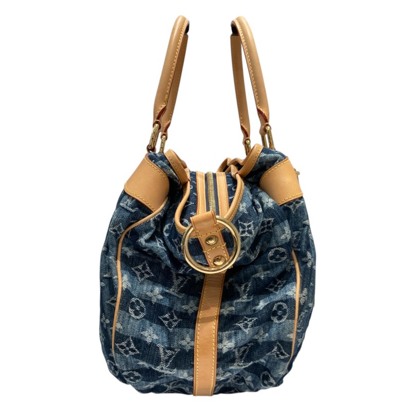 LOUIS VUITTON 路易威登 M95336 CABAS RAYE GM 旅行袋 單寧布 老花 金釦-3