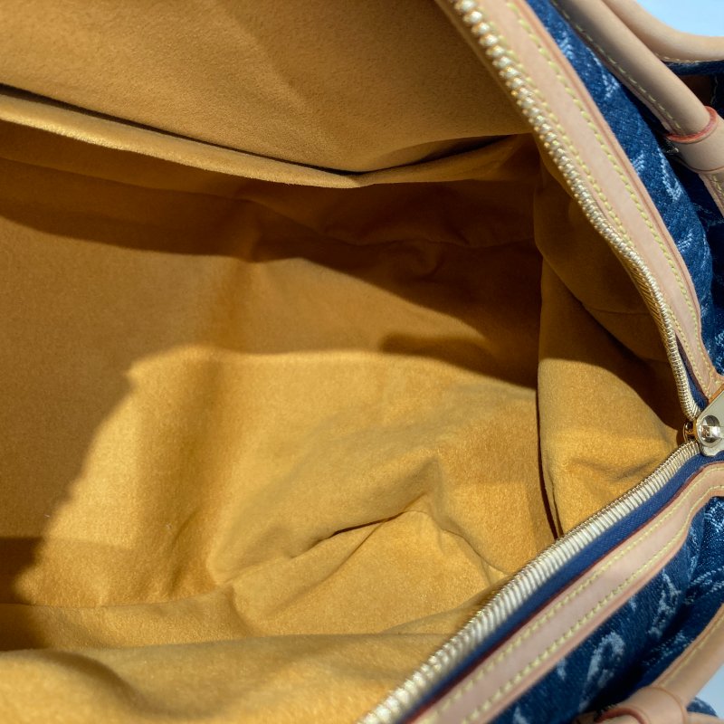 LOUIS VUITTON 路易威登 M95336 CABAS RAYE GM 旅行袋 單寧布 老花 金釦-15