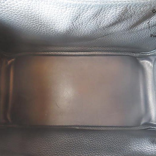 【巴黎站二手名牌專賣店】*現貨*HERMES 愛馬仕 真品*🅀刻紫黑雙色銀釦LINDY 34手提肩背包-3