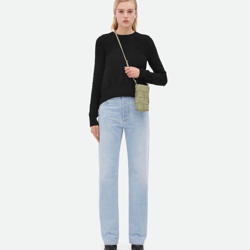 全新 BV Bottega Veneta CASSETTE 手機包 斜背小包 鼠尾草綠-2