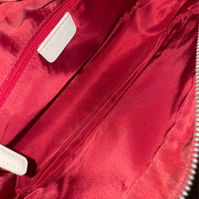 Dior 酒紅色數字老花側背包-11