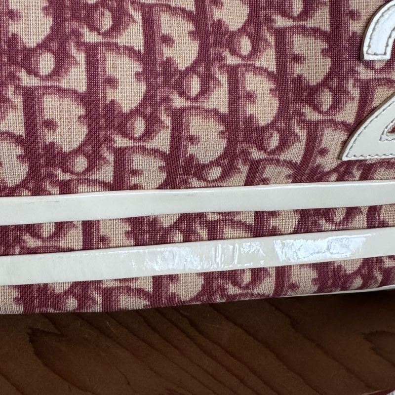 Dior 酒紅色數字老花側背包-15